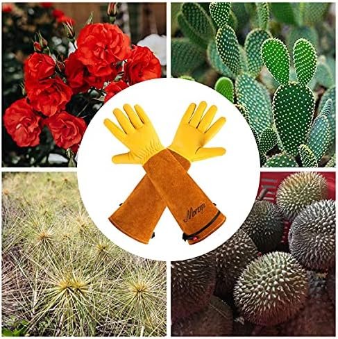 Morzejar Leather Thorn-Proof Gardening Gloves – Medium - Image 6