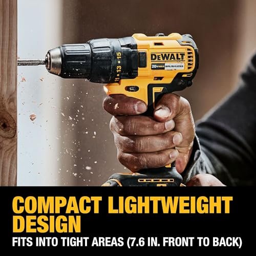 DEWALT 20V MAX Brushless Cordless Drill Driver Kit – DCD777D1 - Image 4