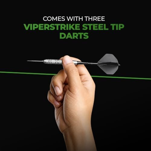 Viper League Pro Regulation Sisal Bristle Steel Tip Dartboard Starter Set with Chalk Cricket Scoreboard & Steel Tip Darts - Image 7