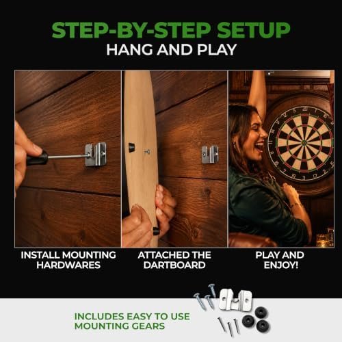 Viper League Pro Regulation Sisal Bristle Steel Tip Dartboard Starter Set with Chalk Cricket Scoreboard & Steel Tip Darts - Image 6
