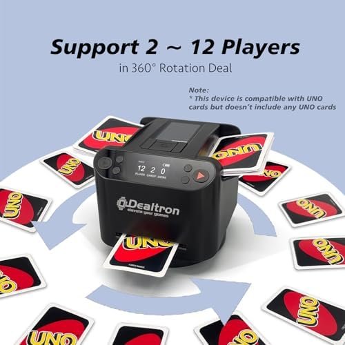 Automatic Card Shuffler & Dealer – 2-Deck Programmable Card Dealer with 8 Wireless Remotes, 360° Rotation & Rechargeable Battery - Image 5