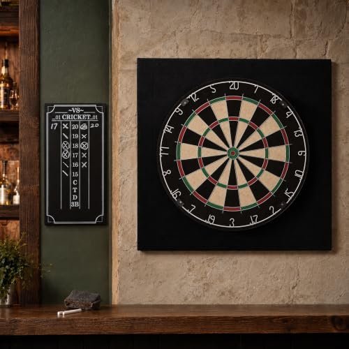Viper League Pro Regulation Sisal Bristle Steel Tip Dartboard Starter Set with Chalk Cricket Scoreboard & Steel Tip Darts - Image 11