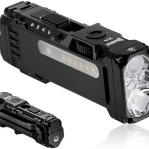 WUBEN X4 rechargeable EDC flashlight with 1500 lumen main light and RGB side light