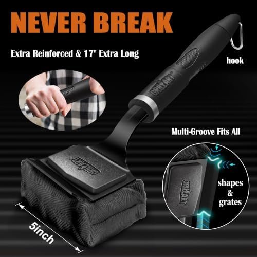 GRILLART SteamWizards 17-Inch Bristle-Free Grill Brush - Image 5
