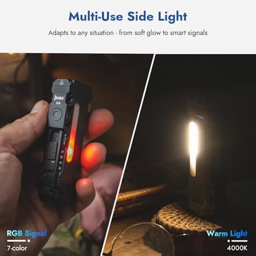 WUBEN X4 Rechargeable EDC Flashlight – 1500 Lumens RGB Light - Image 6