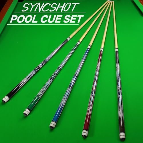 Pool Cue Set of 5 – 58-Inch Canadian Maple Cues, 18–21 oz - Image 8