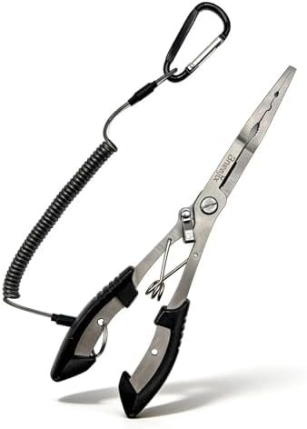 Professional 8.4″ Long Reach Fishing Pliers with Lanyard