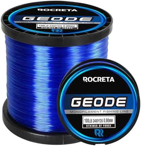 ROCRETA Geode monofilament fishing line available in multiple strengths and spool sizes