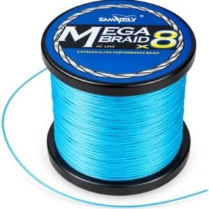 8-strand braided fishing line with abrasion-resistant low-stretch construction