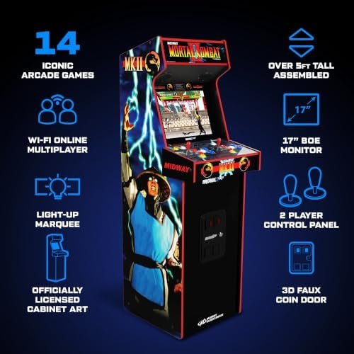Arcade1Up Mortal Kombat II Deluxe Arcade Machine – 14 Games - Image 5