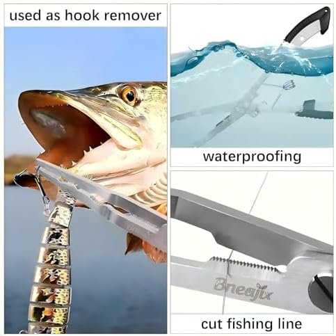 Professional 8.4" Long Reach Fishing Pliers with Lanyard - Image 7