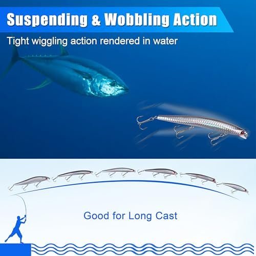 AGOOL 6-Piece Saltwater Fishing Lure Kit – 5-Inch Hard Baits - Image 6