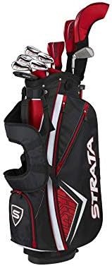 Strata Plus 14-Piece Men’s Golf Club Set with Stand Bag – Left