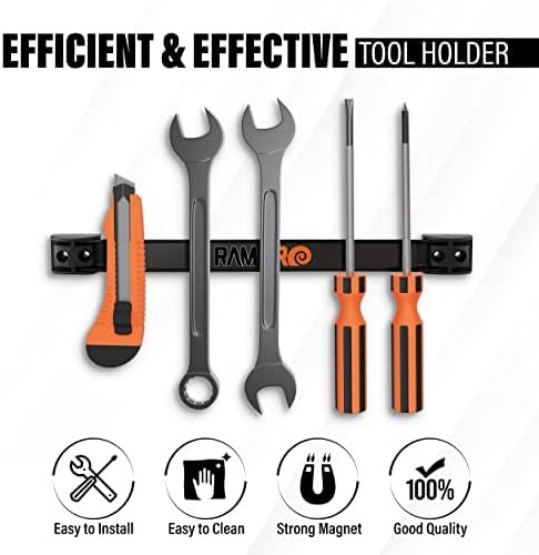 Ram-Pro 12-Inch Magnetic Tool Holder Bars, 4-Pack - Image 6