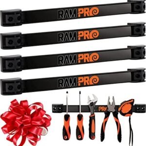 Ram-Pro 12-Inch Magnetic Tool Holder Bars, 4-Pack