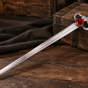 44-inch ThunderCats Sword of Omens Lion-O replica with stainless steel blade and black sheath